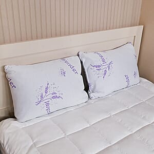 Supreme Living 2pc Memory Foam Lavender Infused Pillows -Standard