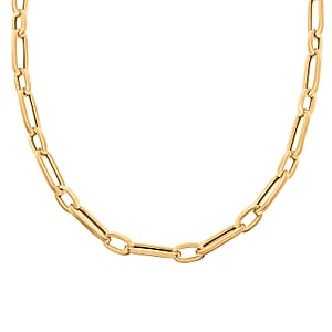 Italian 14K Yellow Gold 5mm Paperclip Necklace (18 Inches) (8.00 g)