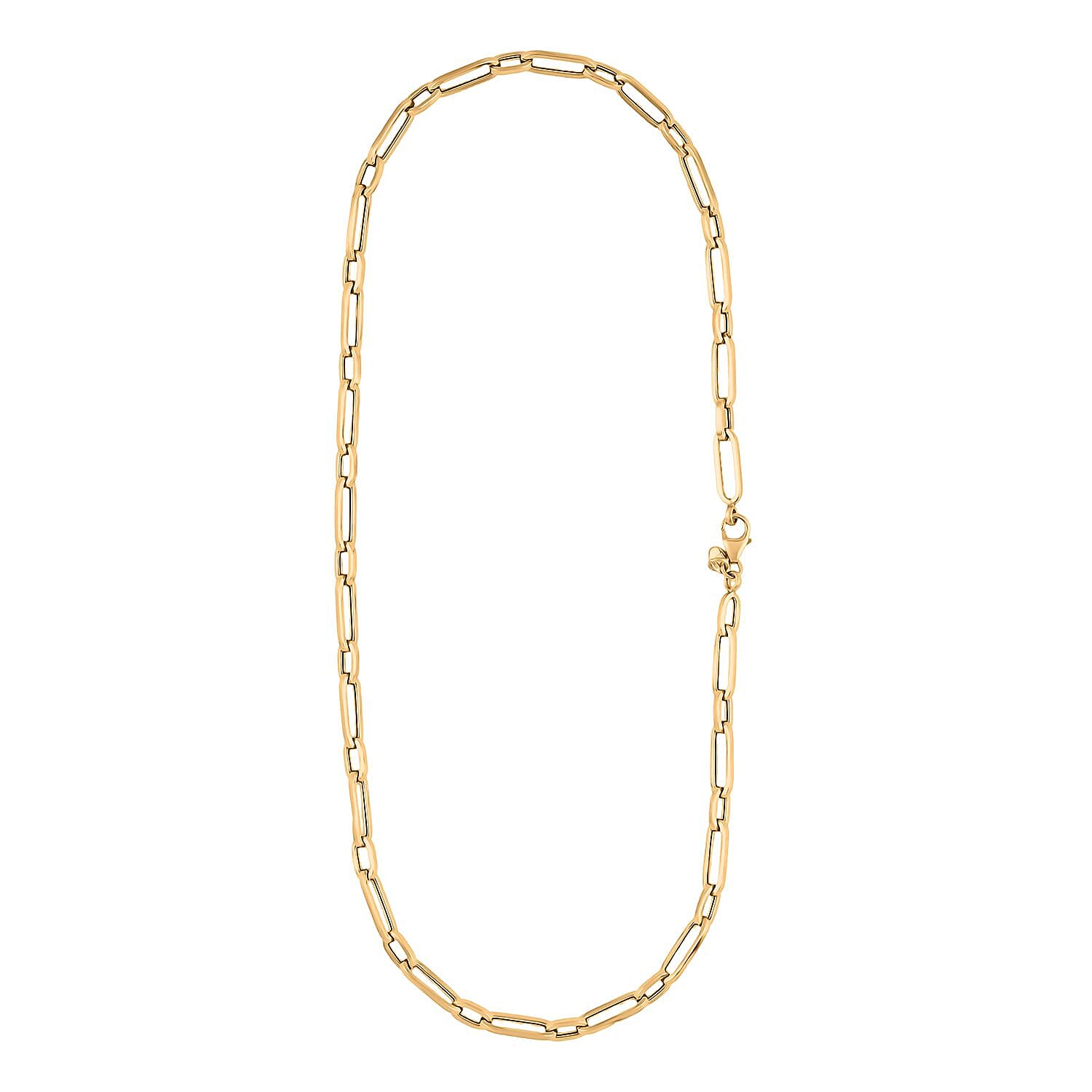 Italian 14K Yellow Gold 5mm Paperclip Necklace (18 Inches) (8.00 g)