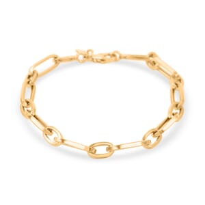14K Yellow Gold 5mm Paperclip Bracelet (7.50 In) 3.60 Grams