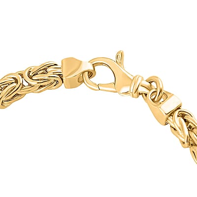 14K Yellow Gold 4mm Byzantine Bracelet (7.50 In) 9.85 Grams