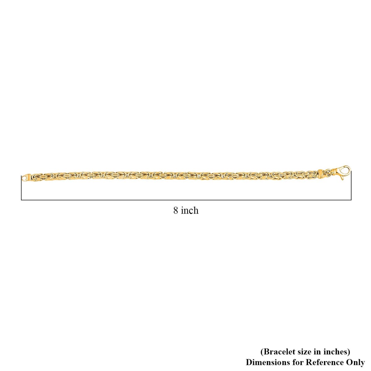 14K Yellow Gold 4mm Byzantine Bracelet (7.50 In) 9.85 Grams image number 4