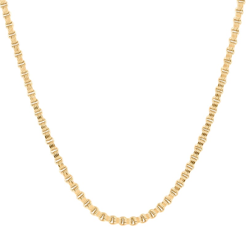 10K Yellow Gold 2.5mm Alexander Chain Necklace 22 Inches 6.49 Grams