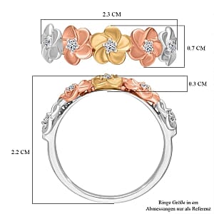 Lab Grown Diamond Ring in Rhodium Over Sterling Silver (Size 8.0)