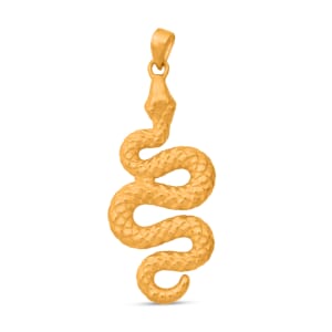 Snake Pendant in 24K Yellow Gold 1 Grams