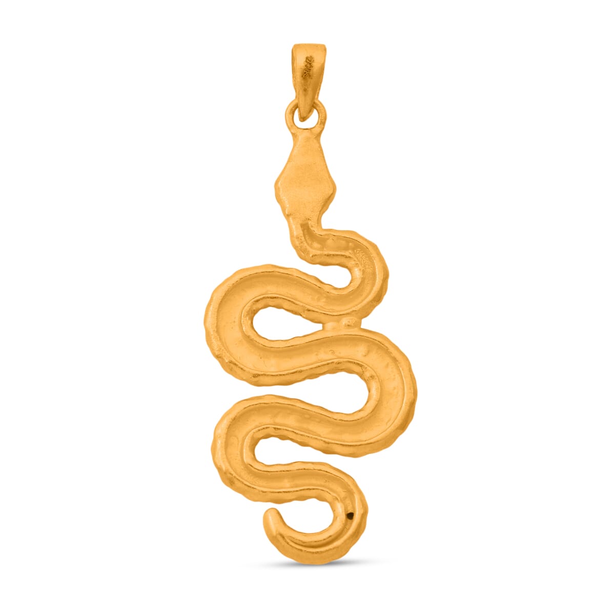 Snake Pendant in 24K Yellow Gold 1 Grams image number 4