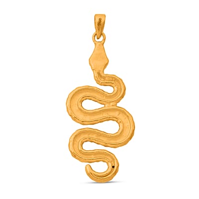 Snake Pendant without Chain in 24K Yellow Gold 1 Grams
