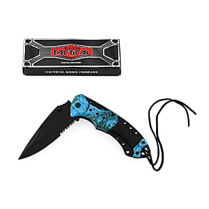 Razor Tactical 4.5Inch Folding Knife - Blue Camo