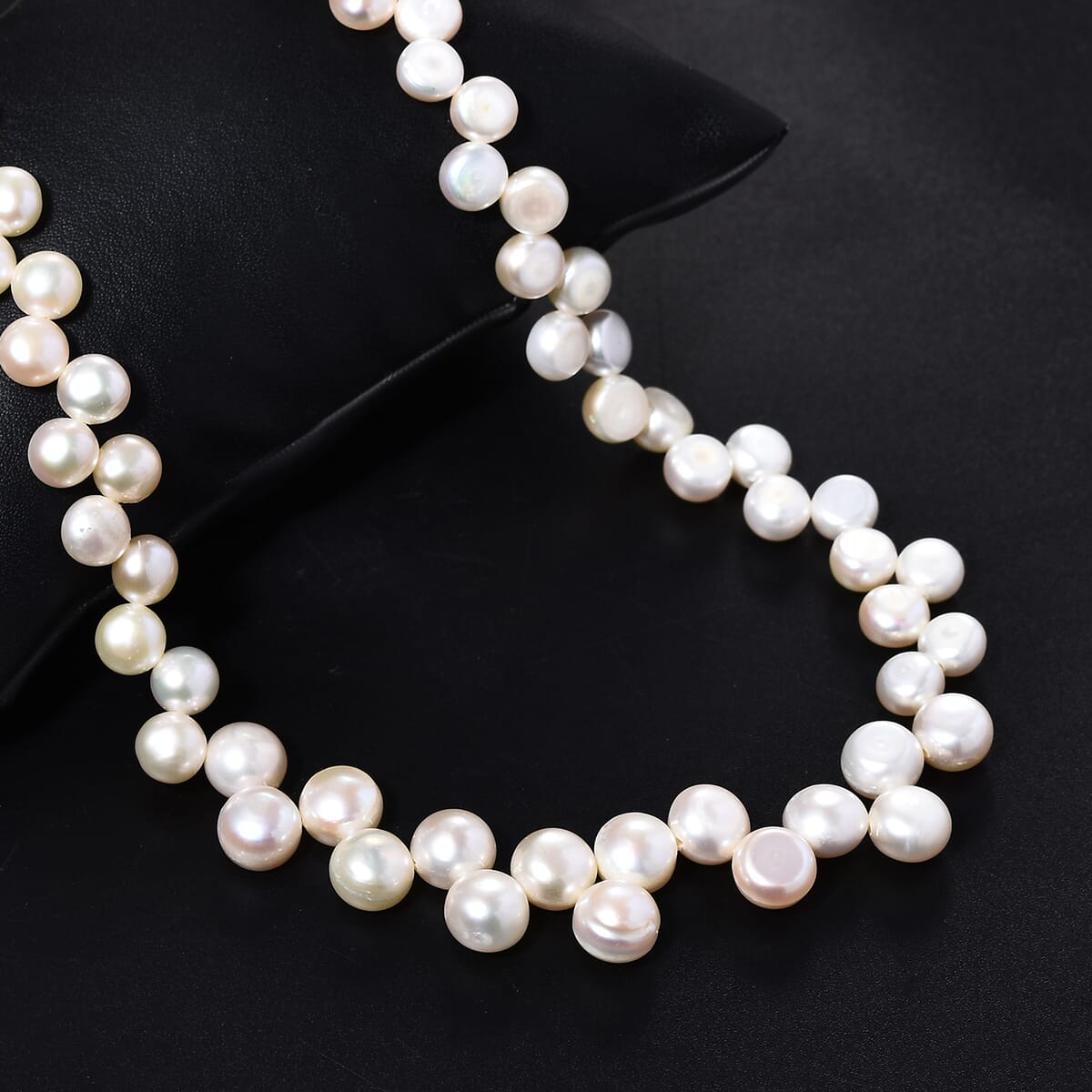 Peach Freshwater Pearl Necklace in 18K Vermeil Yellow Gold Over Sterling Silver 18 Inches image number 2