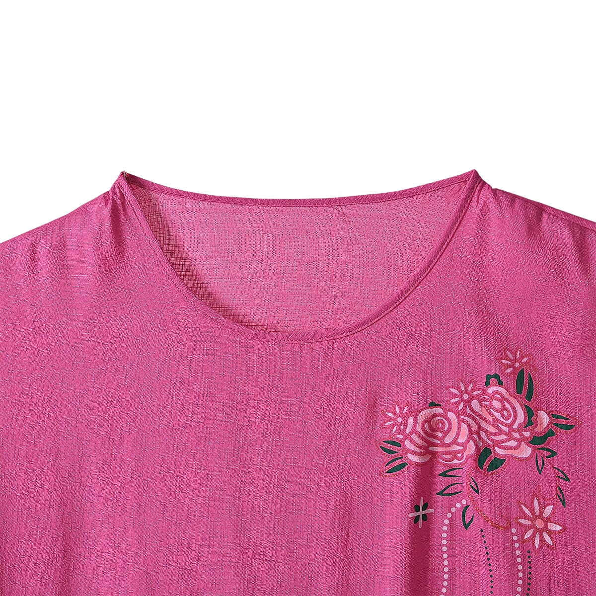 TAMSY Rose Floral Motif Print 2 Piece Lounge Set - One Size Fits Most image number 2