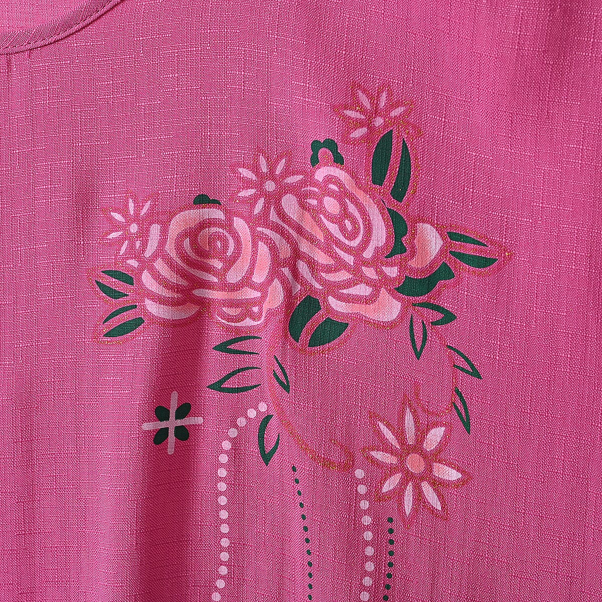 TAMSY Rose Floral Motif Print 2 Piece Lounge Set - One Size Fits Most image number 3