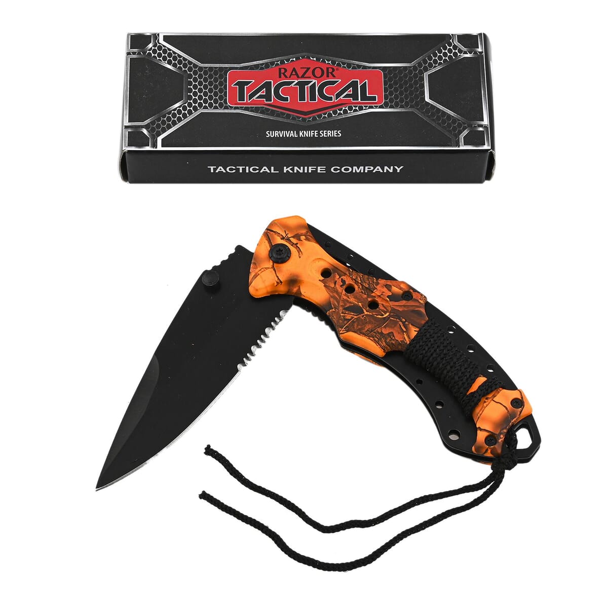 Razor Tactical 4.5Inch Folding Knife - Orange Camo image number 0