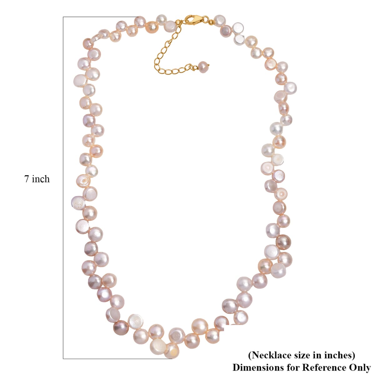 Multi Color Freshwater Pearl Necklace in 18K Vermeil Yellow Gold Over Sterling Silver 18 Inches image number 5