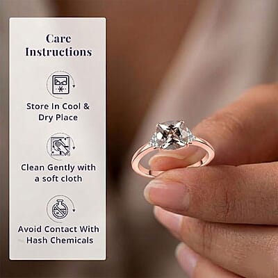 Certified & Appraised Luxoro AAA Marropino Morganite and G-H I2 Diamond 3.21 ctw Ring in 10K Rose Gold (Size 10.0)