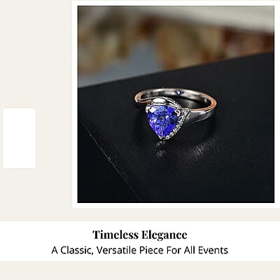 Certified & Appraised Rhapsody 950 Platinum AAAA Tanzanite, Diamond (E-F, VS) Ring (Size 5.0) (7.25 g) 2.75 ctw