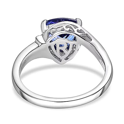 Certified & Appraised Rhapsody 950 Platinum AAAA Tanzanite, Diamond (E-F, VS) Ring (Size 5.0) (7.25 g) 2.75 ctw
