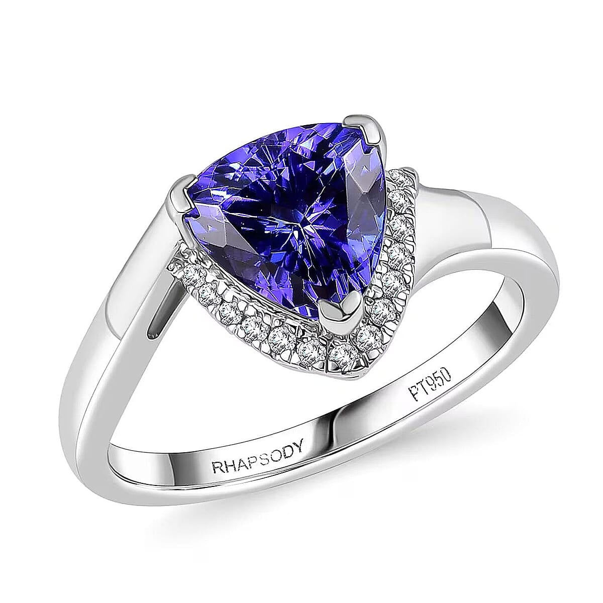 Certified & Appraised Rhapsody 950 Platinum AAAA Tanzanite, Diamond (E-F, VS) Ring (Size 10.0) (7.25 g) (Del. in 10-15 Days) 2.75 ctw image number 0