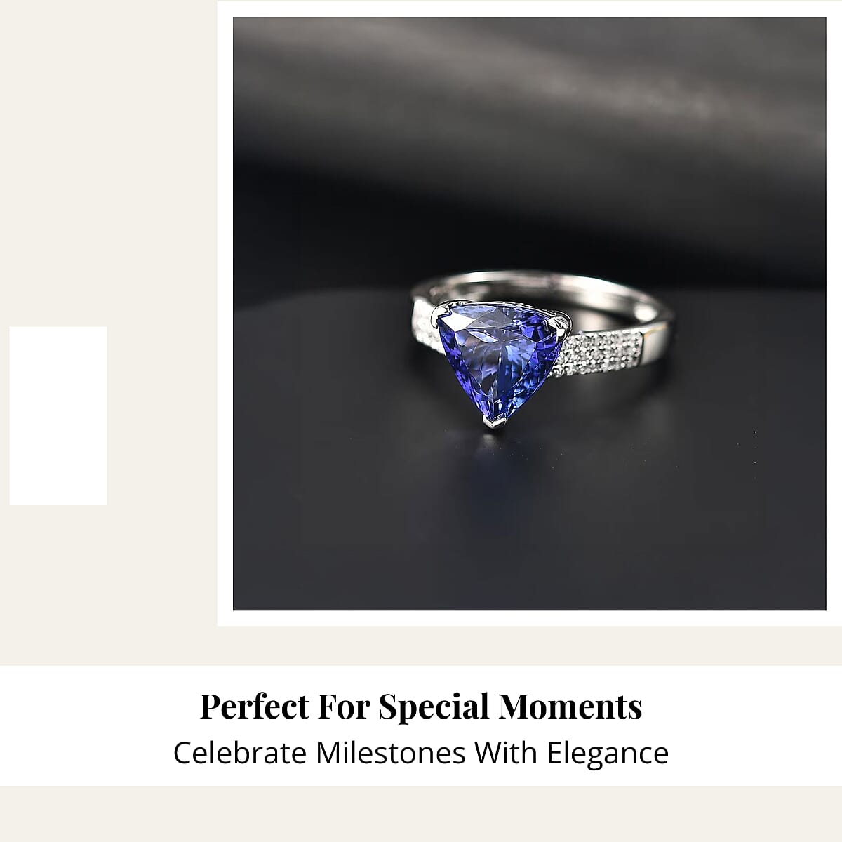 Certified & Appraised Rhapsody 950 Platinum AAAA Tanzanite, Diamond (E-F, VS) Ring (Size 5.0) (6.60 g) 4.16 ctw image number 5