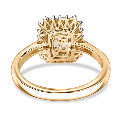 Certified & Appraised Luxoro 14K Yellow Gold AAA Turkizite and Diamond (G-H, I2) Halo Ring (4.66 g) (Size 5.0) 3.06 ctw