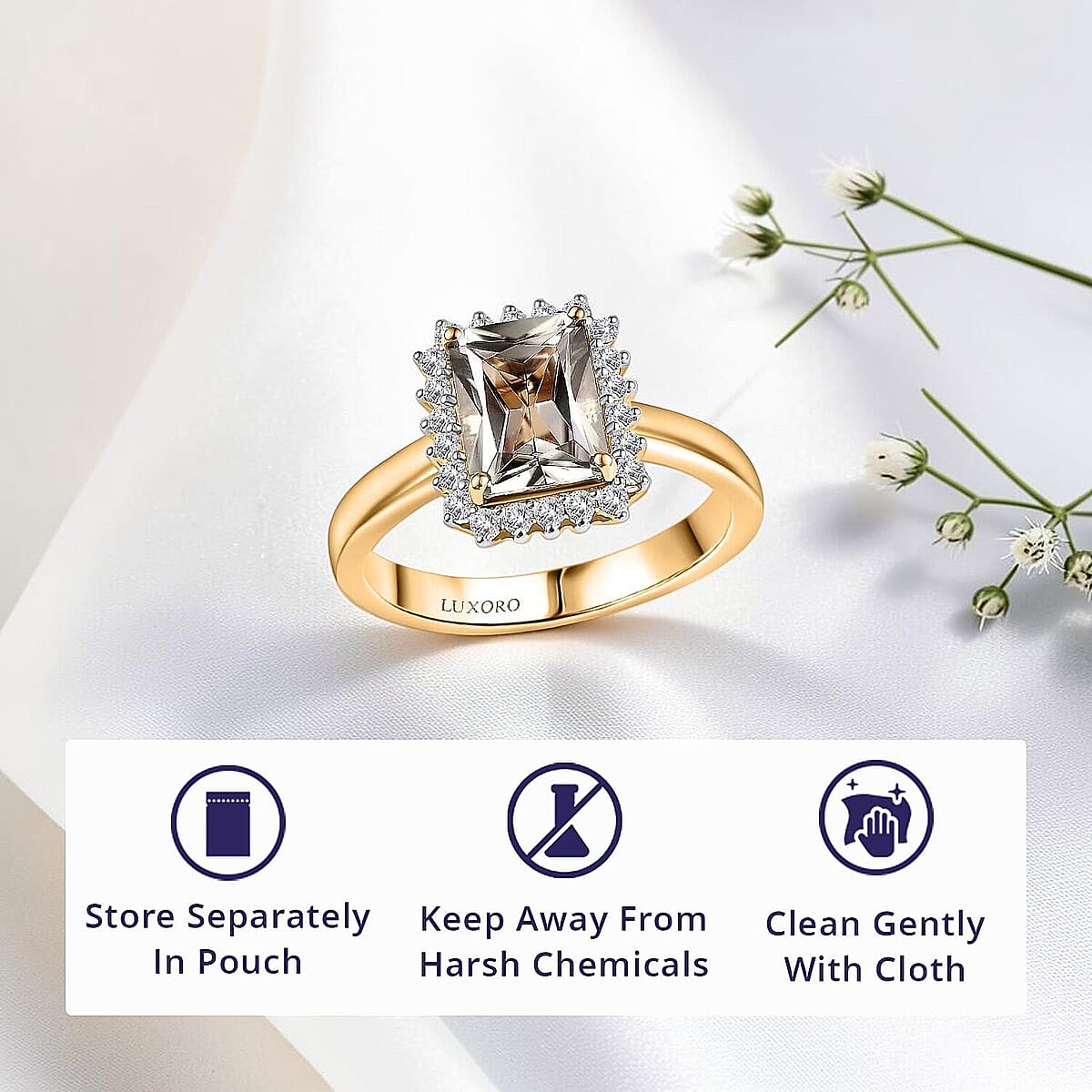 Certified & Appraised Luxoro 14K Yellow Gold AAA Turkizite and Diamond (G-H, I2) Halo Ring (4.66 g) (Size 10.0) (Del. in 10-15 Days) 3.06 ctw image number 4