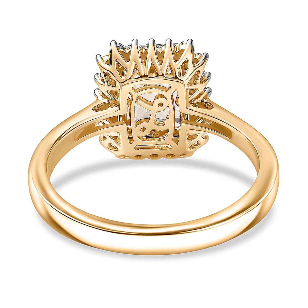 Certified & Appraised Luxoro 14K Yellow Gold AAA Turkizite and Diamond (G-H, I2) Halo Ring (4.66 g) (Size 10.0) (Del. in 10-15 Days) 3.06 ctw image number 6