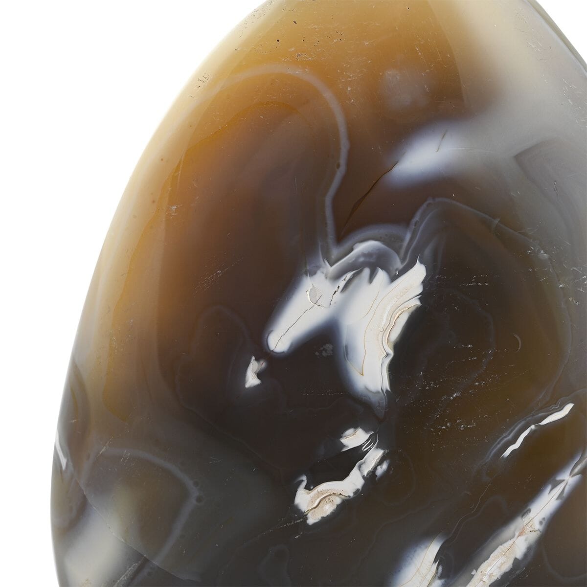 Agate Black Flower Free Form -L Approx 2267ctw image number 2