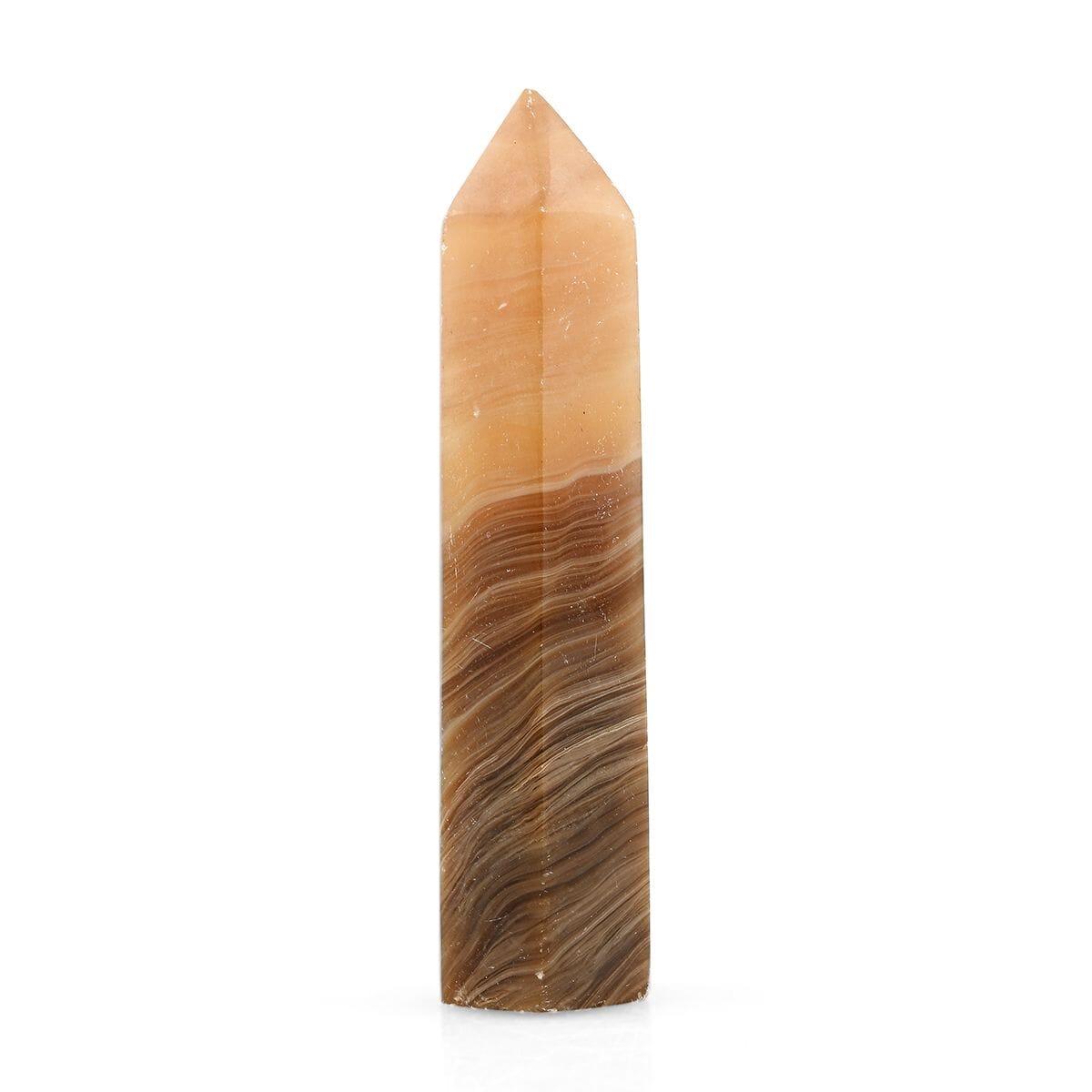 Calcite Brown Prism Tower -S Approx 400ctw image number 1