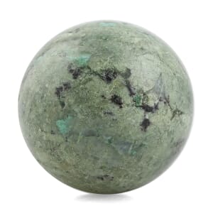 Chrysocolla Sphere -M Approx 907ctw with Free Wood Stand 10