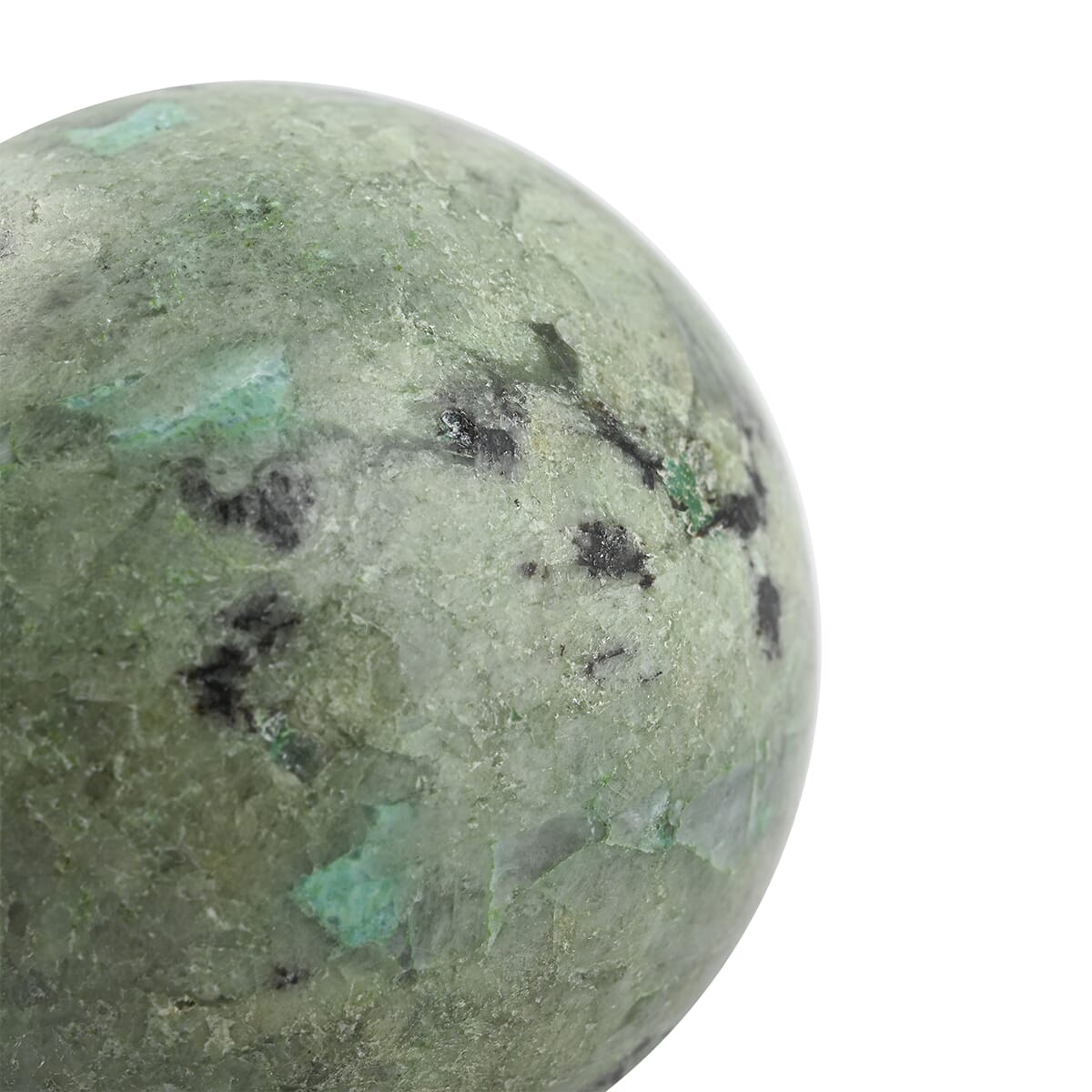 Chrysocolla Sphere -M Approx 907ctw with Free Wood Stand 10 image number 2