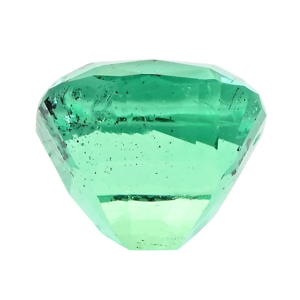 Certified and Appraised AAAA Boyaca Colombian Emerald (Cush Free Size) 6.59 ctw image number 2