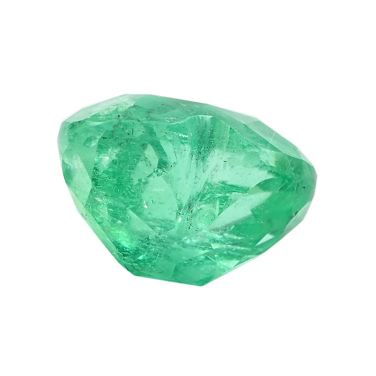 Certified and Appraised AAAA Boyaca Colombian Emerald (Hrt Free Size) 10.26 ctw image number 2