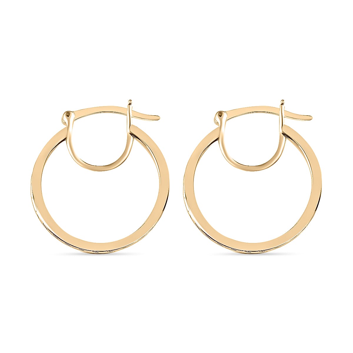 Hoop Earrings in 10K Yellow Gold 3 Grams (Del. in 10-12 Days) image number 2