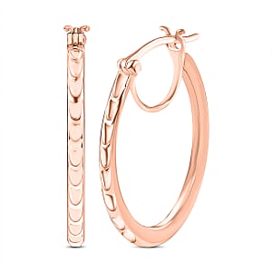 Luxoro Hoop Earrings in 10K Rose Gold 3 Grams