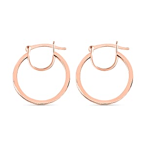 Luxoro Hoop Earrings in 10K Rose Gold 3 Grams