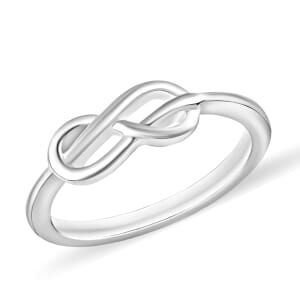 Infinity Ring in 10K White Gold (Size 10.0) 2.70 Grams