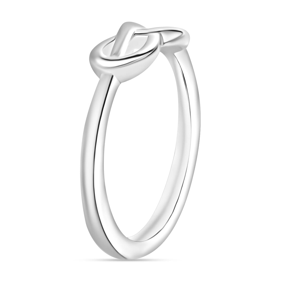 Infinity Ring in 10K White Gold (Size 10.0) 2.70 Grams image number 2