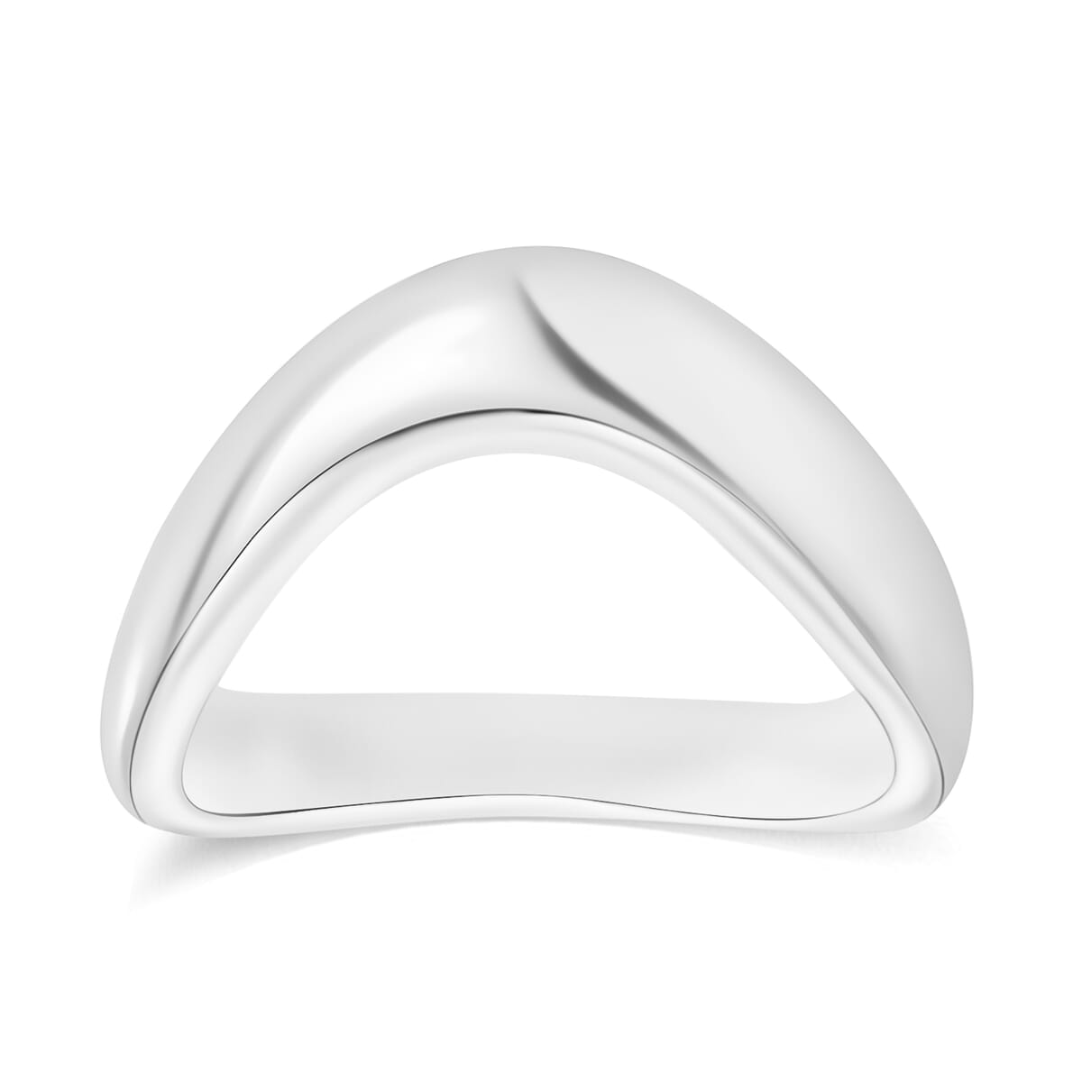 Band Ring in 10K White Gold (Size 10.0) 5 Grams image number 0