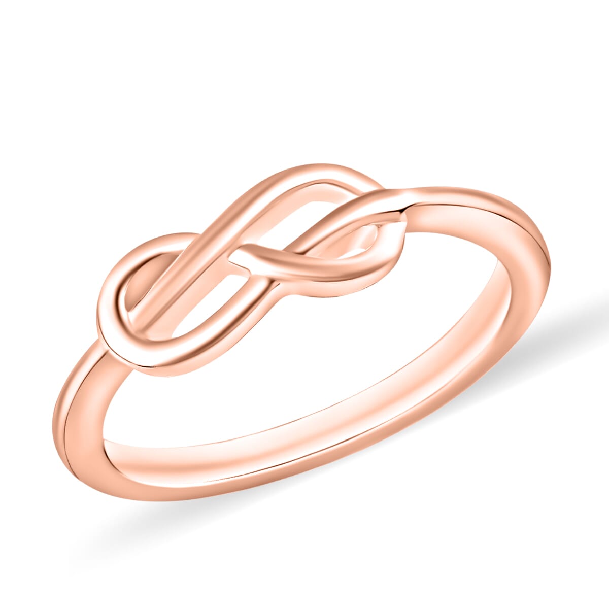 Infinity Ring in 10K Rose Gold (Size 12.0) 2.70 Grams image number 0