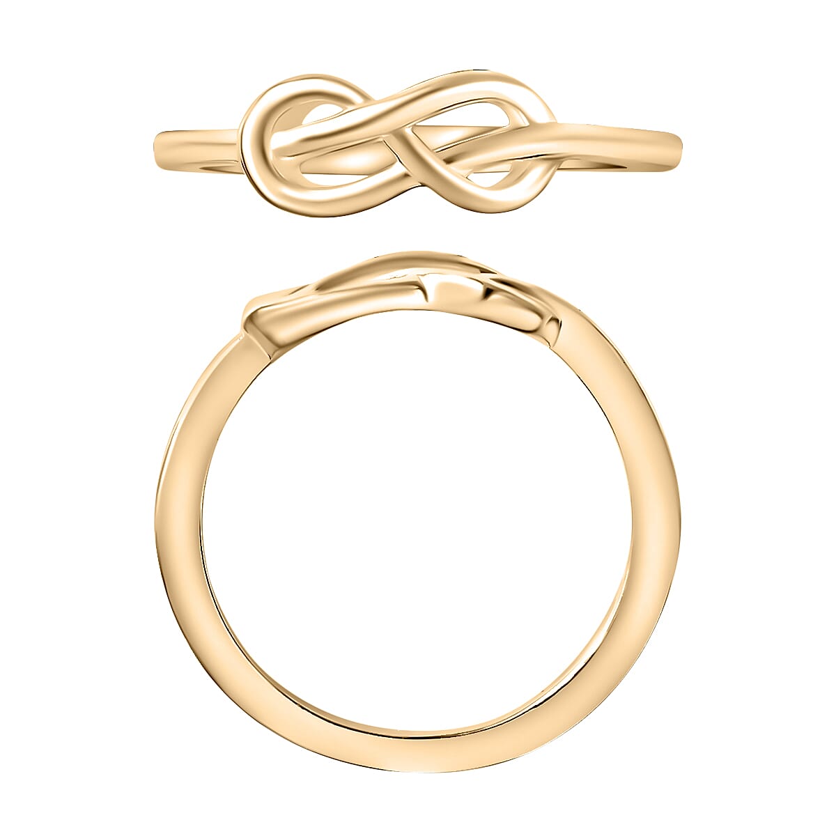 Infinity Ring in 10K Yellow Gold (Size 11.0) 2.70 Grams (Del. in 10-12 Days) image number 3