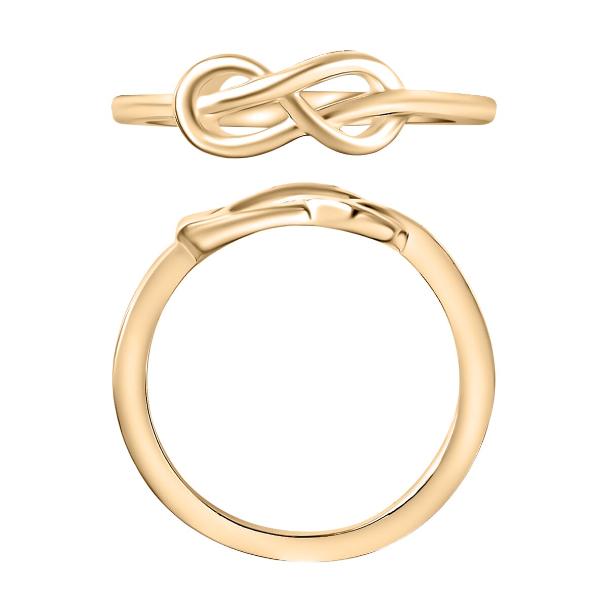 Infinity Ring in 10K Yellow Gold (Size 9.0) 2.70 Grams image number 3