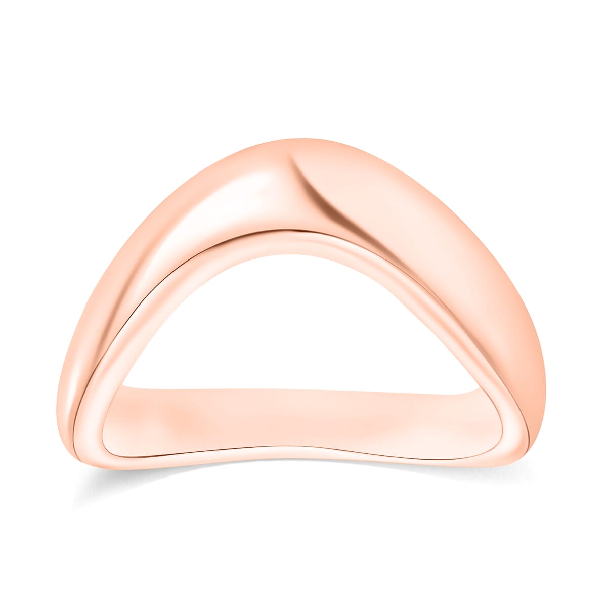 Band Ring in 10K Rose Gold (Size 8.5) 5 Grams image number 0