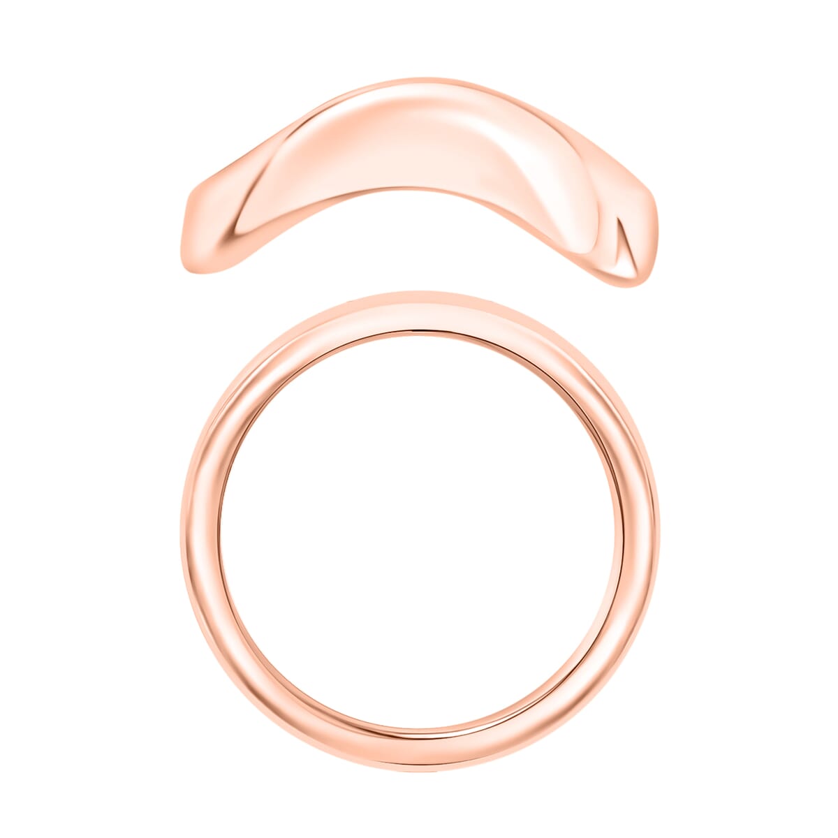 Band Ring in 10K Rose Gold (Size 8.5) 5 Grams image number 3