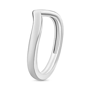 Chevron Ring in 10K White Gold (Size 10.0) 2.60 Grams (Del. in 10-12 Days)