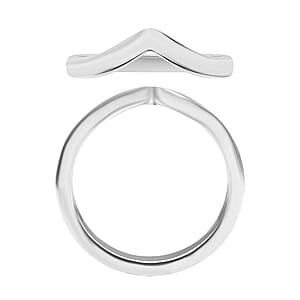 Chevron Ring in 10K White Gold (Size 10.0) 2.60 Grams (Del. in 10-12 Days)