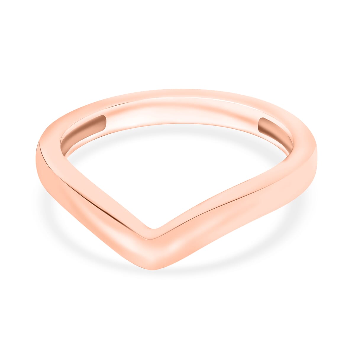 Chevron Ring in 10K Rose Gold (Size 9.5) 2.60 Grams image number 0