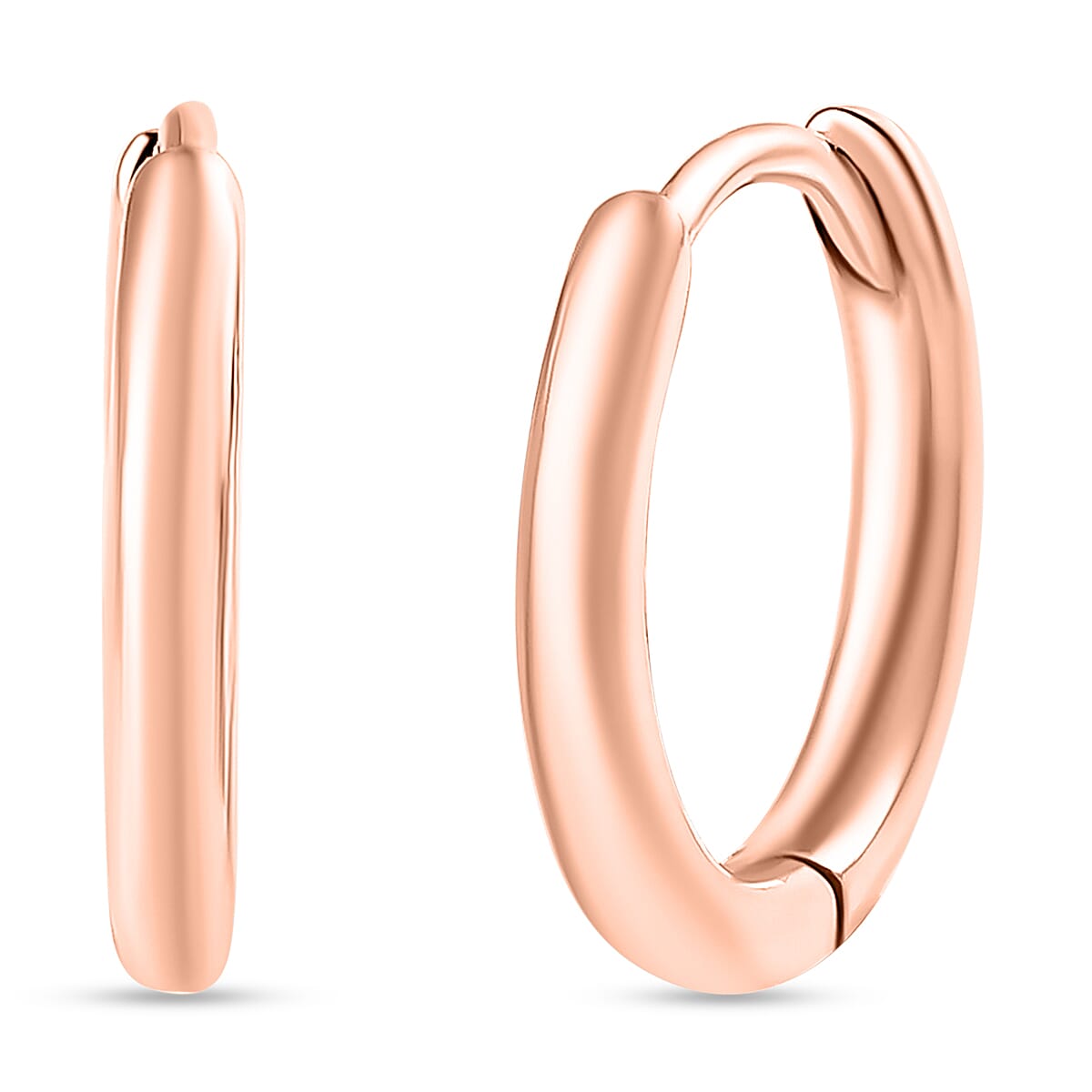 D'Joy Hoop Earrings in 10K Rose Gold 3.15 Grams