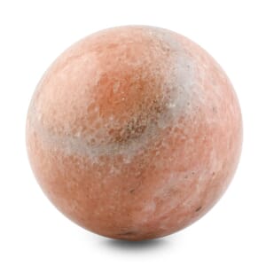 Cipollino Orange Sphere -L Approx 1360ctw with Free Wood Stand 4