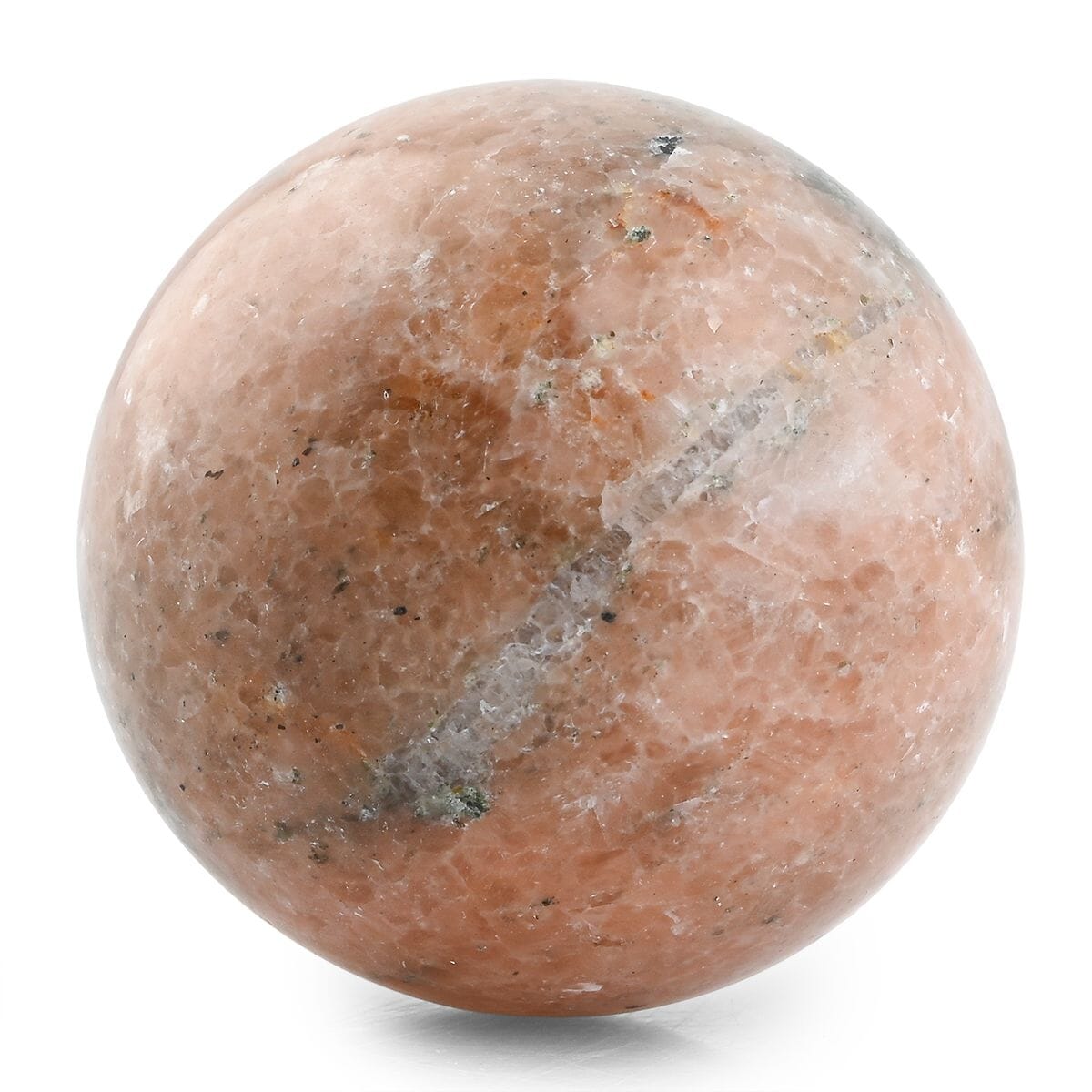 Cipollino Orange Sphere -S Approx 453ctw with Free Wood Stand 4 image number 0
