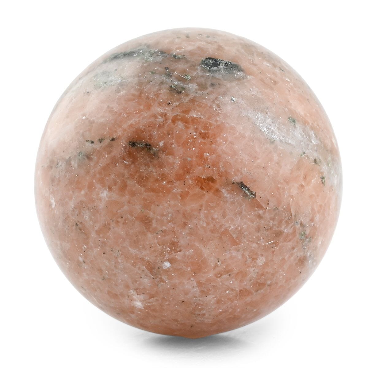 Cipollino Orange Sphere -S Approx 453ctw with Free Wood Stand 4 image number 1