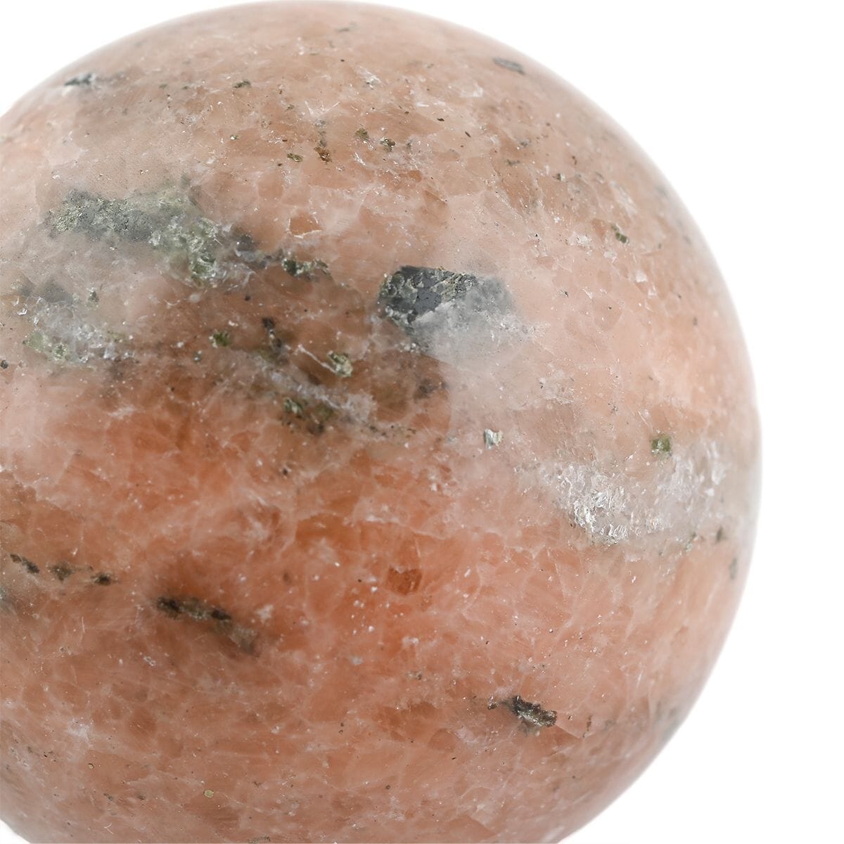 Cipollino Orange Sphere -S Approx 453ctw with Free Wood Stand 4 image number 2